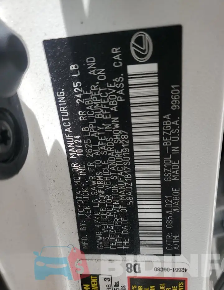 58ADZ1B17SU191287 Photo# 13