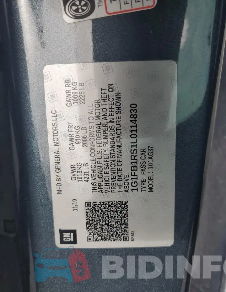 1G1FB1RS1L0114830 Photo# 12