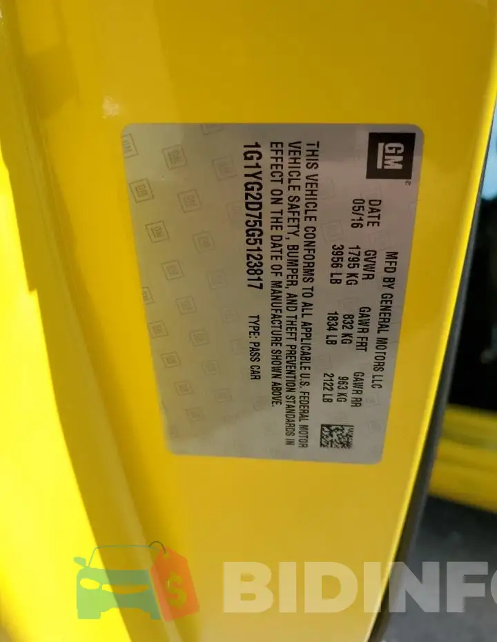 1G1YG2D75G5123817 Photo# 13