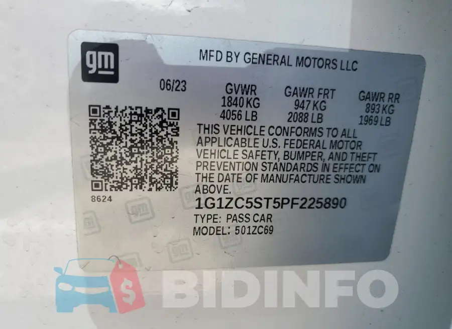 1G1ZC5ST5PF225890 Photo# 12