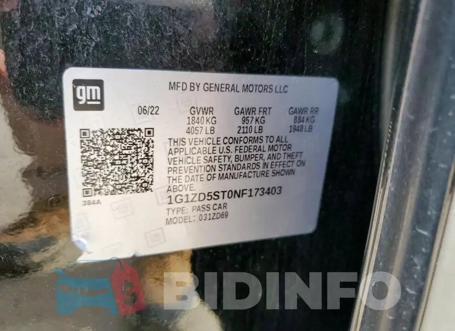 1G1ZD5ST0NF173403 Photo# 12