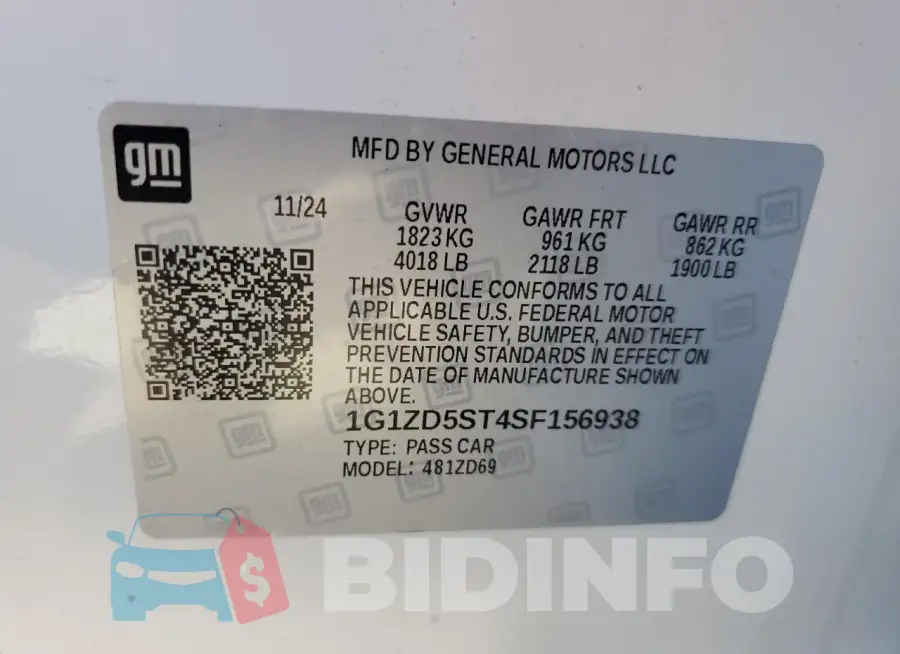 1G1ZD5ST4SF156938 Photo# 12