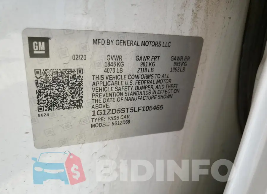 1G1ZD5ST5LF105465 Photo# 12