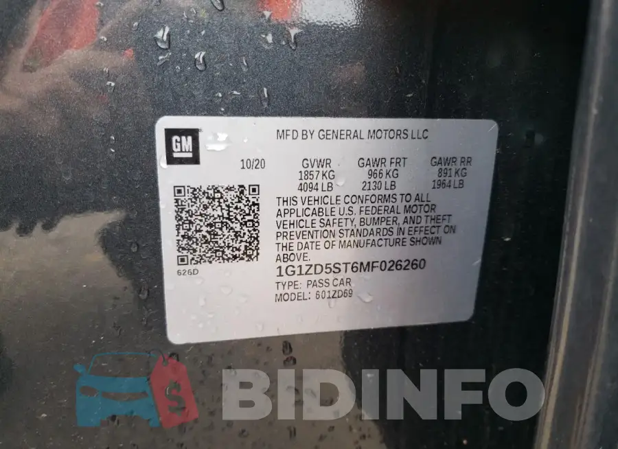 1G1ZD5ST6MF026260 Photo# 12