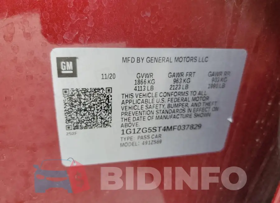 1G1ZG5ST4MF037829 Photo# 12