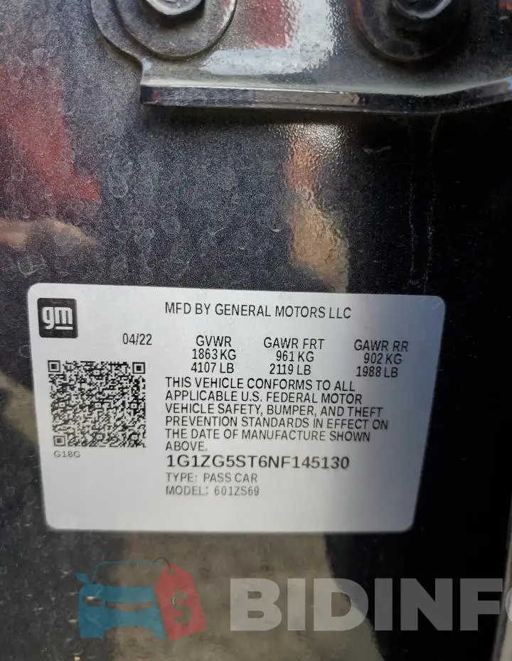 1G1ZG5ST6NF145130 Photo# 12