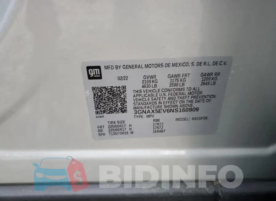 3GNAX5EV6NS160909 Photo# 13