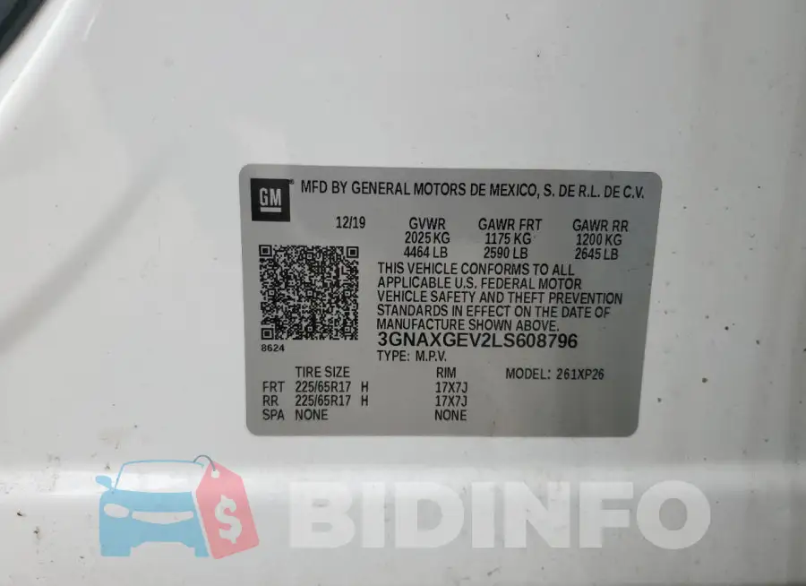 3GNAXGEV2LS608796 Photo# 12