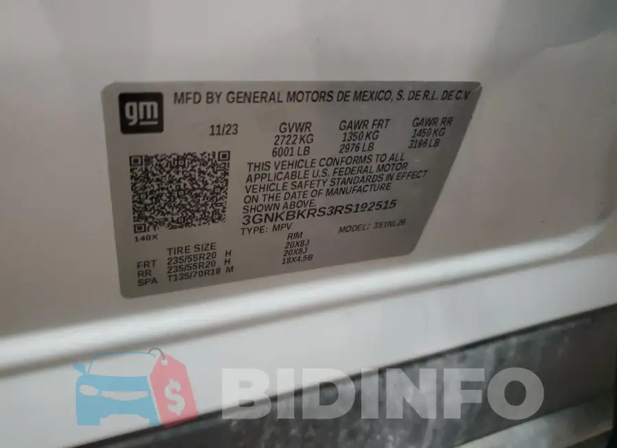 3GNKBKRS3RS192515 Photo# 13