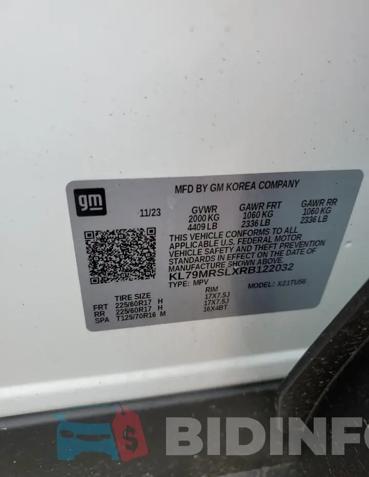KL79MRSLXRB122032 Photo# 13