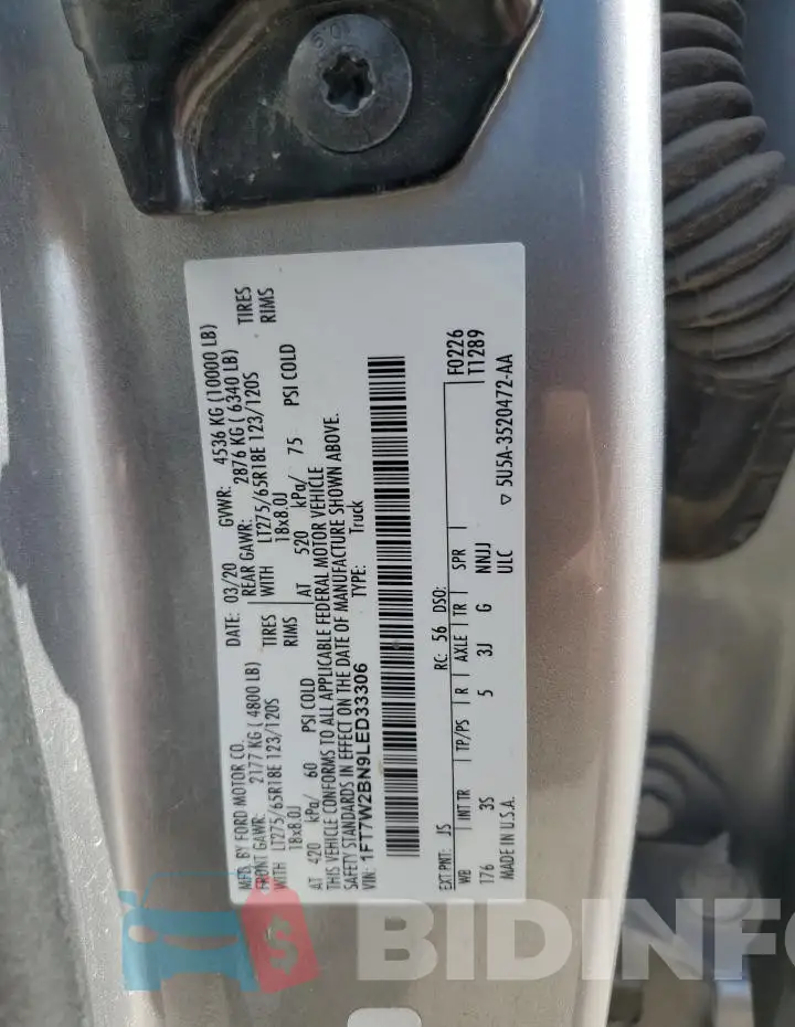 1FT7W2BN9LED33306 Photo# 13