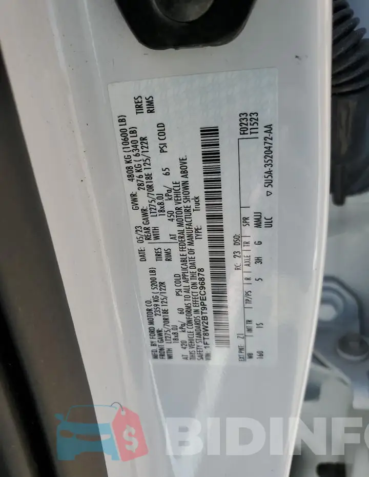 1FT8W2BT9PEC96878 Photo# 13