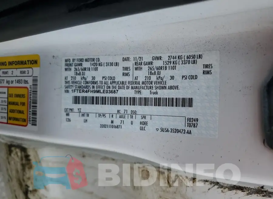 1FTER4FH9MLE03687 Photo# 12