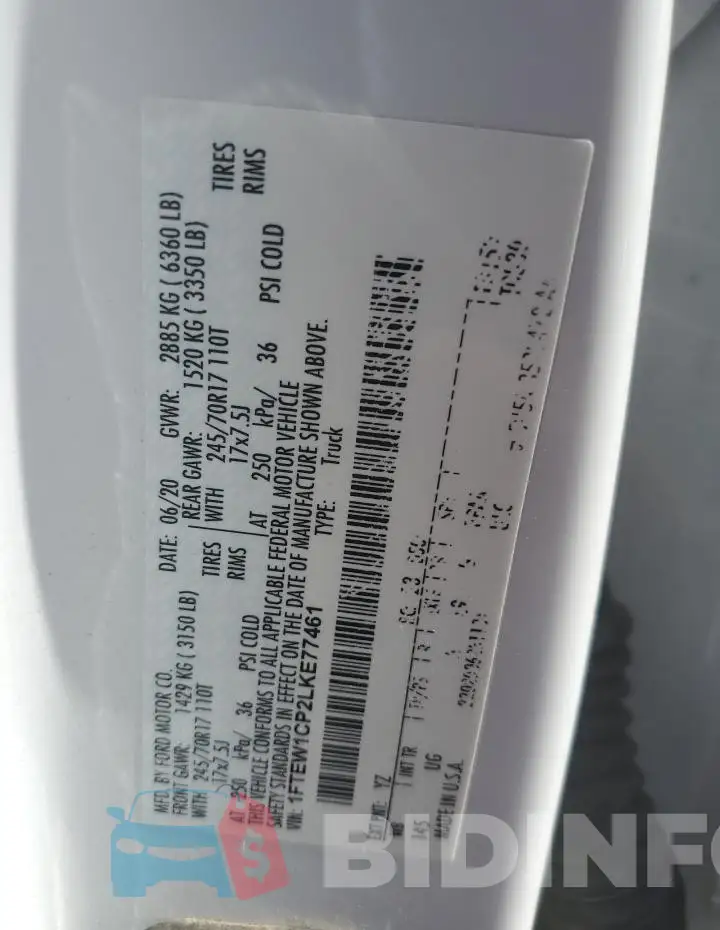 1FTEW1CP2LKE77461 Photo# 12