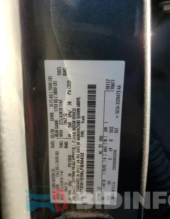 1FTEW1E59LFB50432 Photo# 12