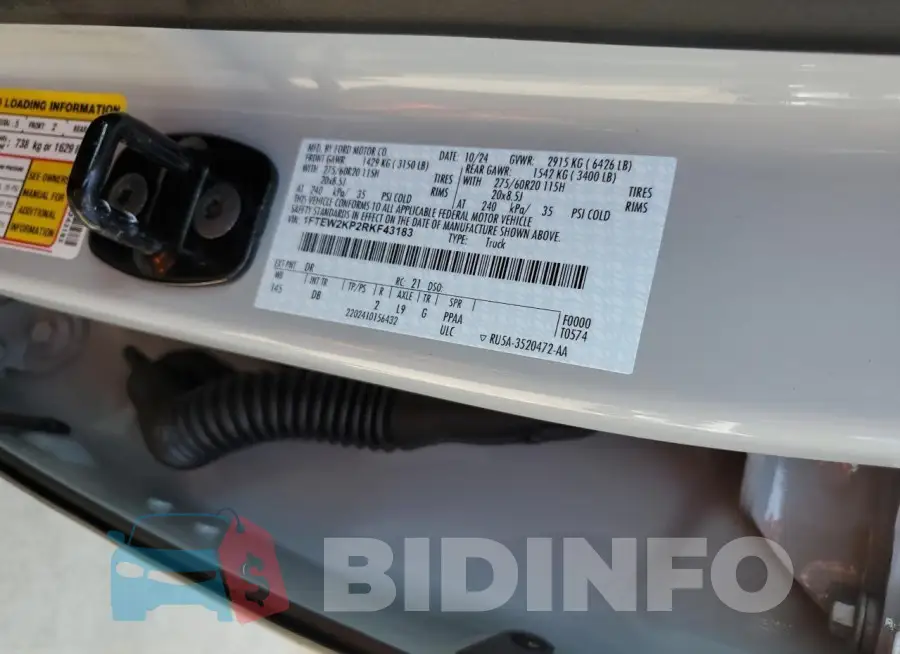 1FTEW2KP2RKF43183 Photo# 12