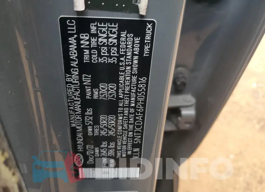 5NTJCDAF6PH055816 Photo# 12