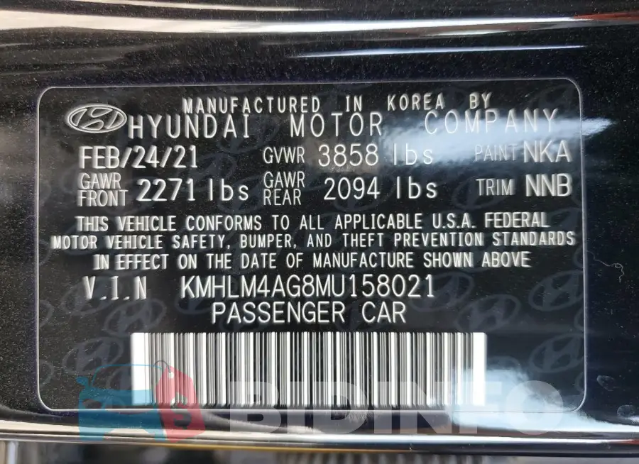 KMHLM4AG8MU158021 Photo# 12
