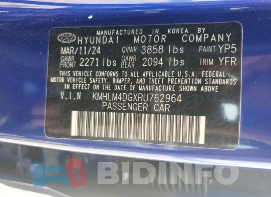 KMHLM4DGXRU762964 Photo# 12