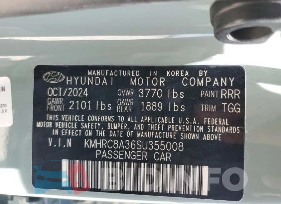 KMHRC8A36SU355008 Photo# 13