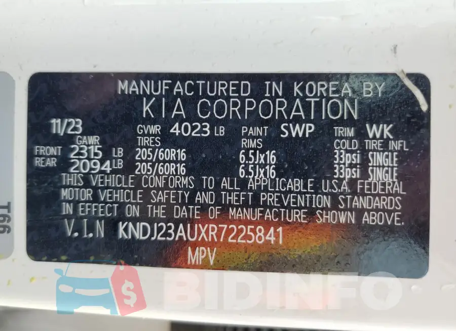 KNDJ23AUXR7225841 Photo# 12