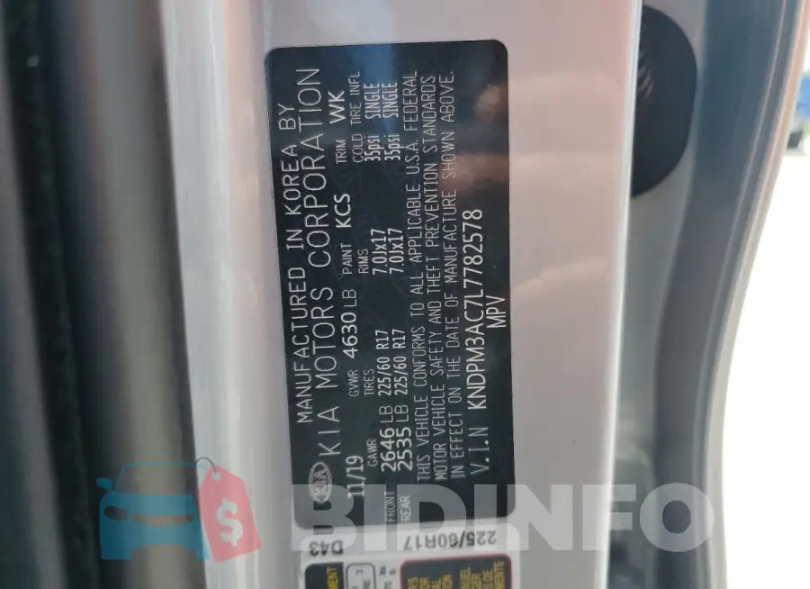 KNDPM3AC7L7782578 Photo# 13