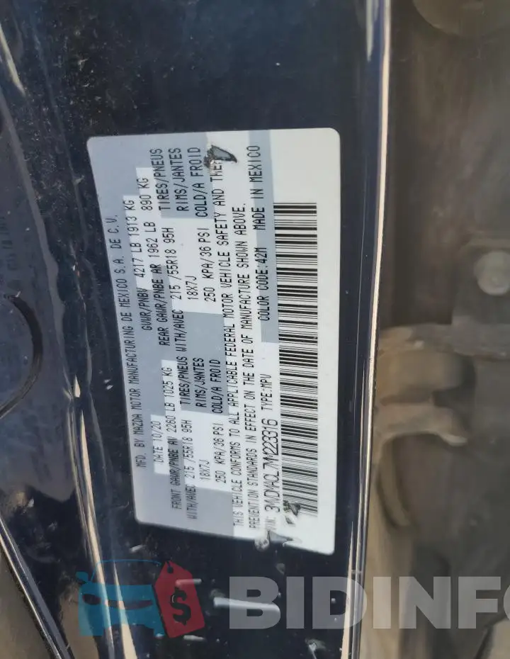 3MVDMACL7MM223316 Photo# 13