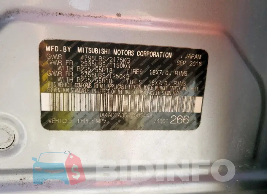 JA4AD3A36HZ005448 Photo# 13