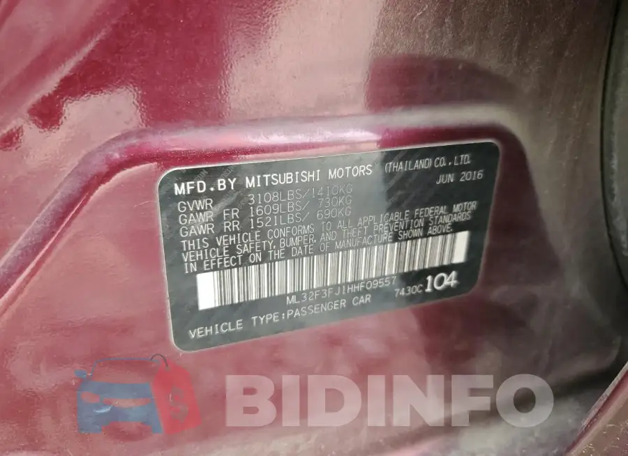 ML32F3FJ1HHF09557 Photo# 12