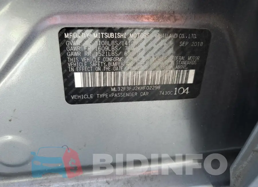 ML32F3FJ2KHF02298 Photo# 13