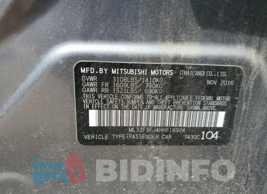 ML32F3FJ4HHF16924 Photo# 12