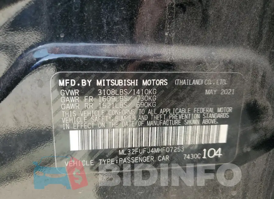ML32FUFJ4MHF07253 Photo# 12