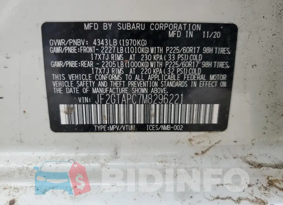 JF2GTAPC7M8296221 Photo# 13