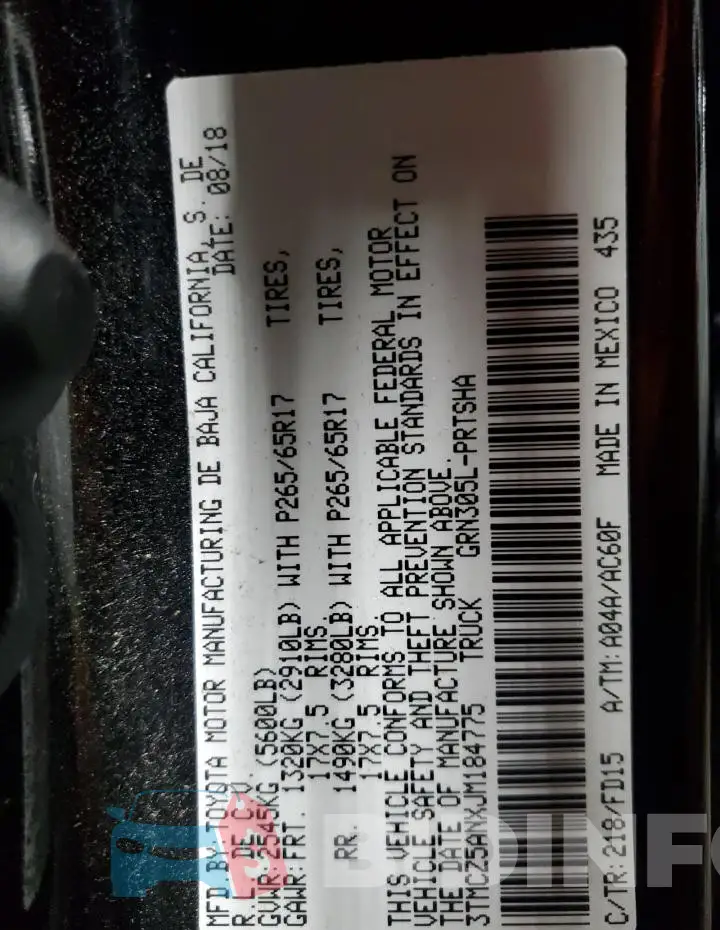 3TMCZ5ANXJM184775 Photo# 12