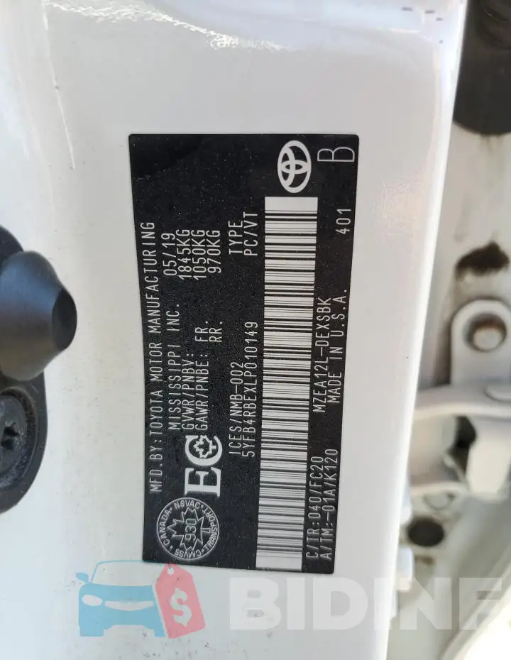 5YFB4RBEXLP010149 Photo# 12
