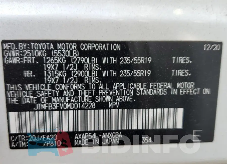 JTMFB3FV0MD014228 Photo# 13
