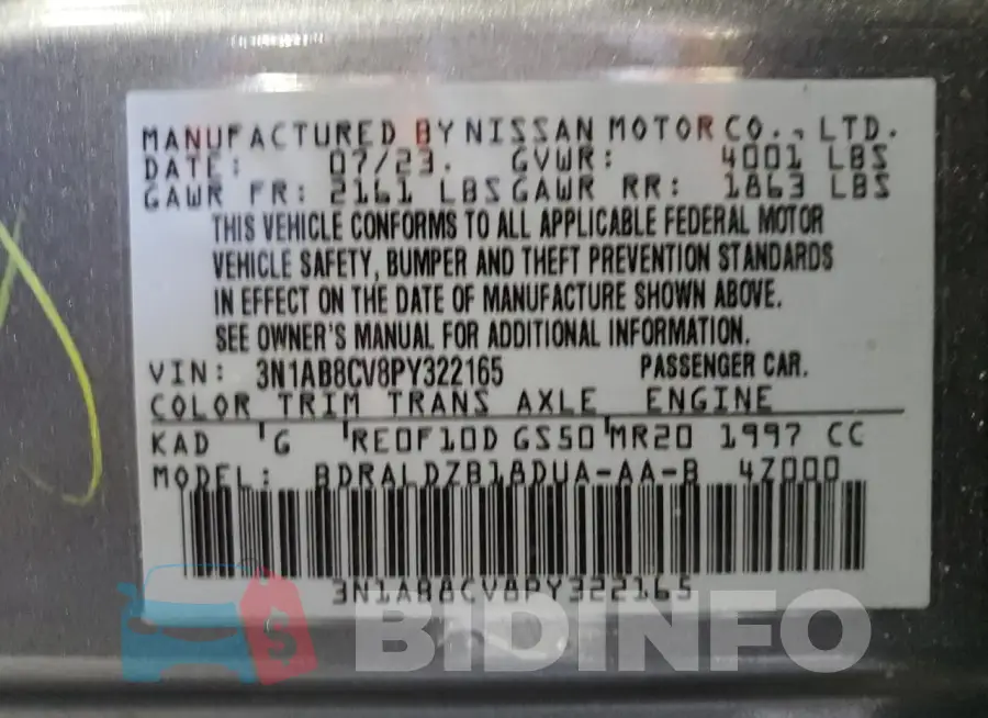 3N1AB8CV8PY322165 Photo# 12