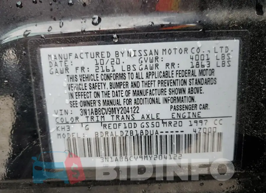 3N1AB8CV9MY204122 Photo# 12