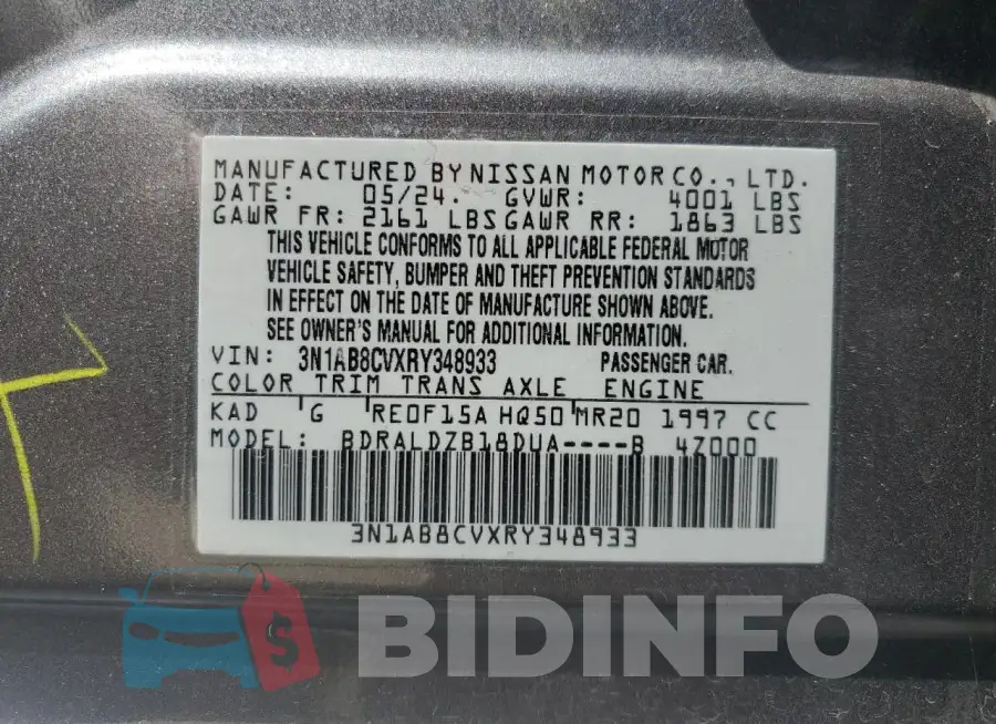 3N1AB8CVXRY348933 Photo# 12