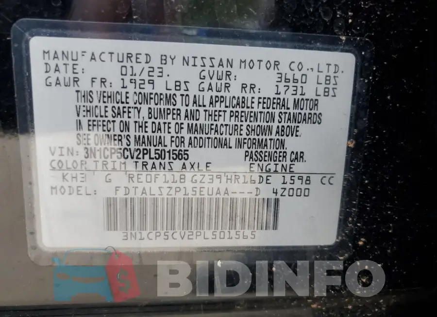 3N1CP5CV2PL501565 Photo# 13