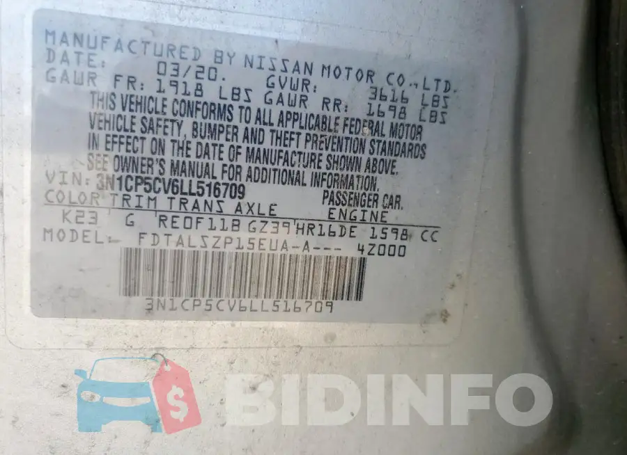 3N1CP5CV6LL516709 Photo# 13