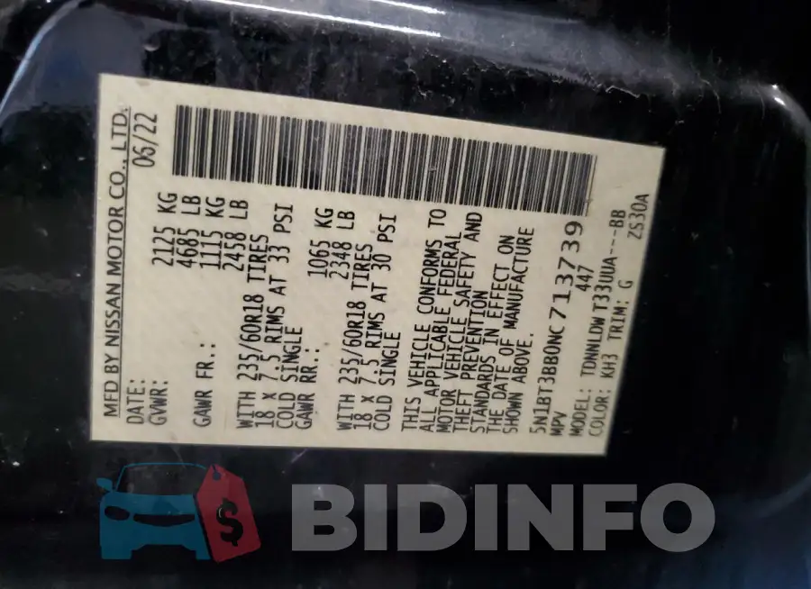5N1BT3BB0NC713739 Photo# 13