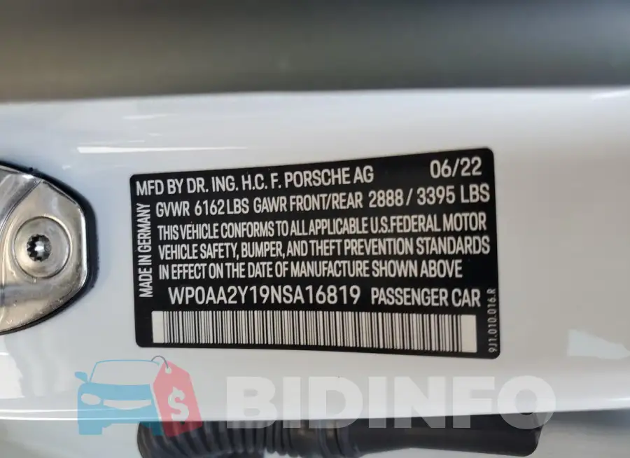 WP0AA2Y19NSA16819 Photo# 12