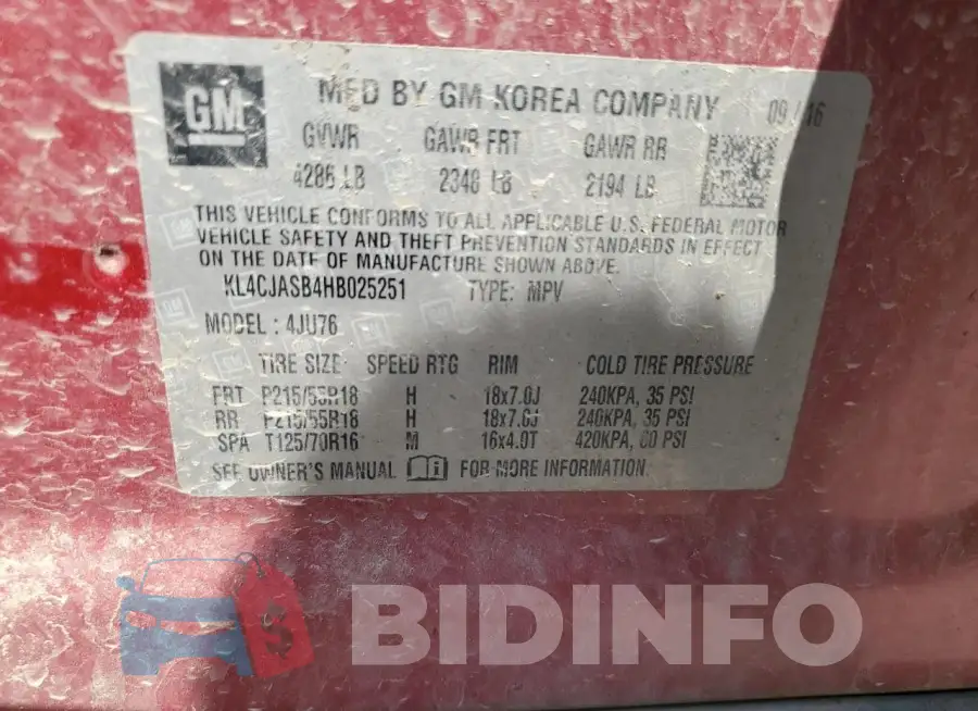 KL4CJASB4HB025251 Photo# 13