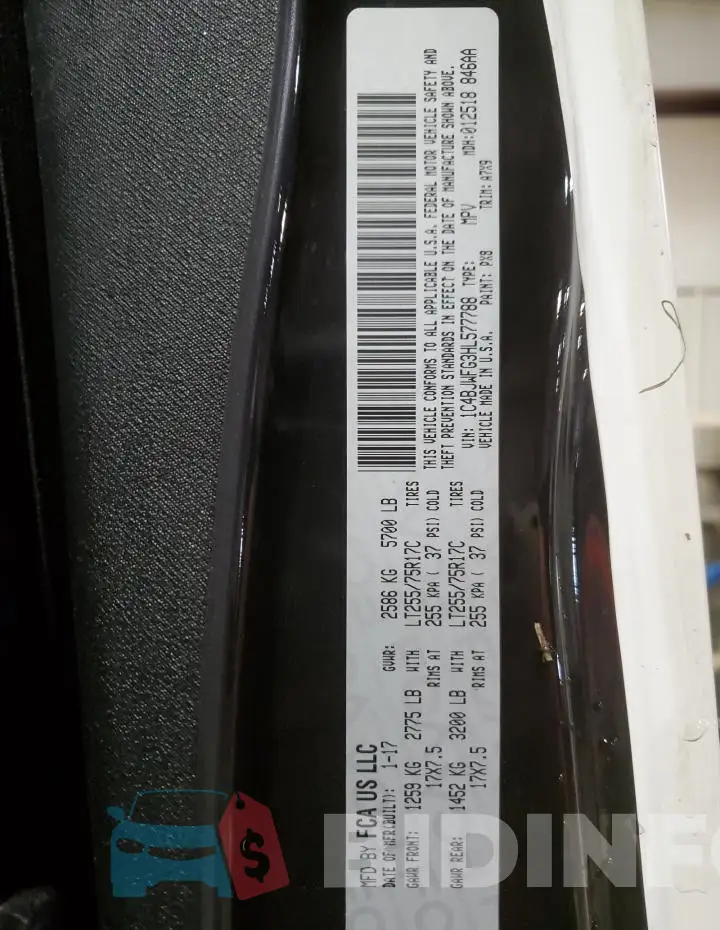 1C4BJWFG3HL577788 Photo# 14