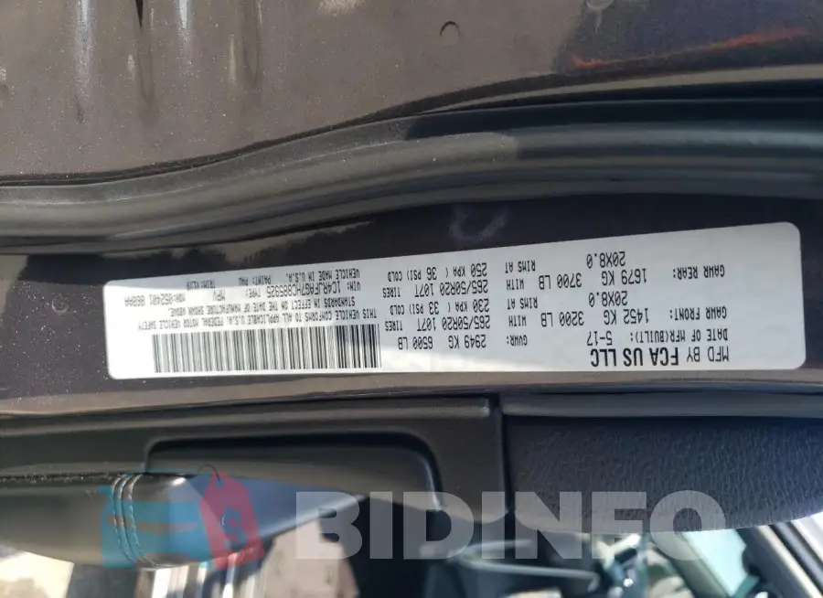 1C4RJFAG7HC885925 Photo# 13