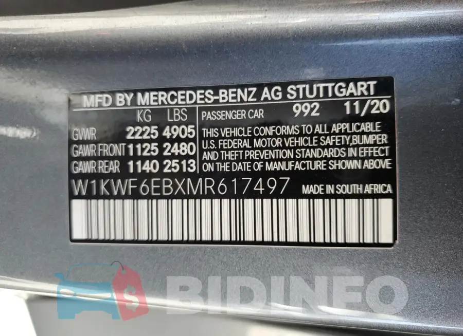 W1KWF6EBXMR617497 Photo# 13
