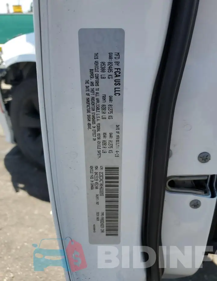 2C3CDXCT0KH633293 Photo# 12