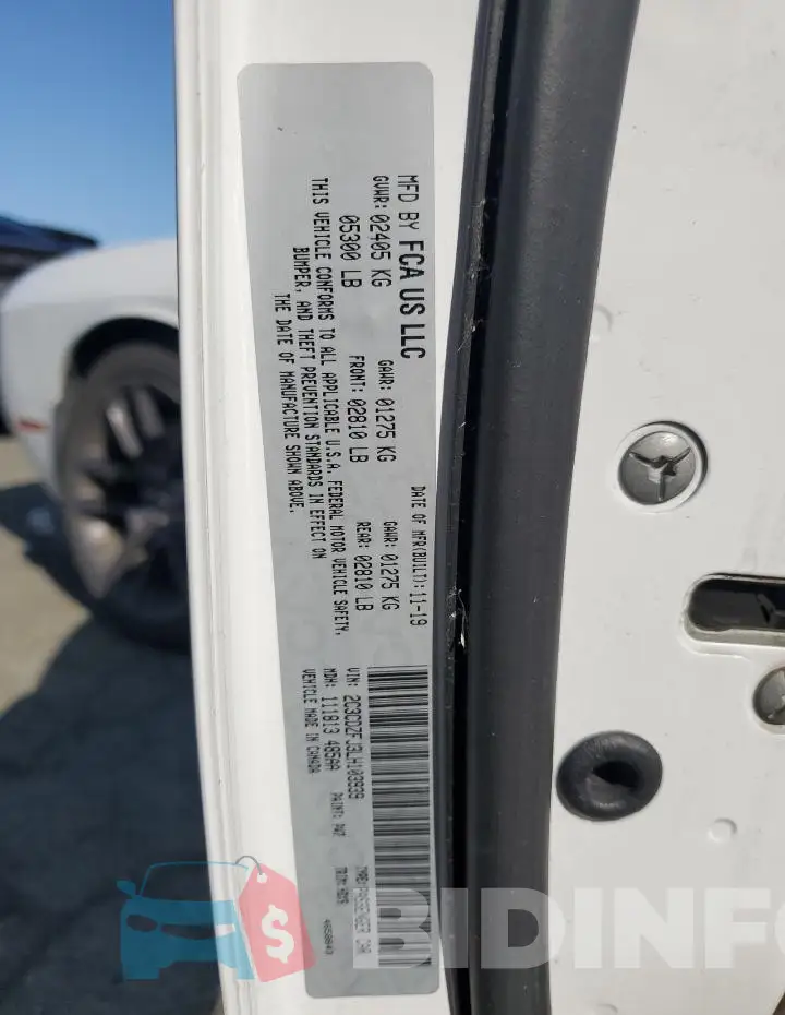 2C3CDZFJ3LH103939 Photo# 12