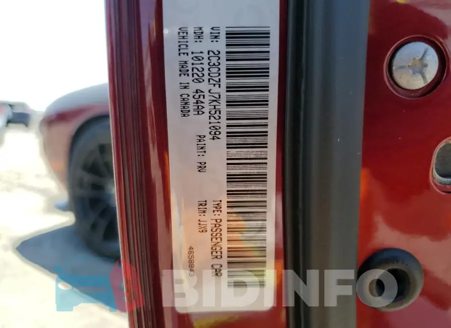 2C3CDZFJ7KH521094 Photo# 13